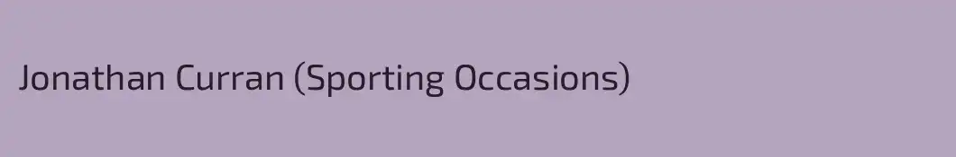 Jonathan Curran (Sporting Occasions)